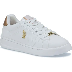 U.S. Polo Assn. Beyaz Suni Deri Kadın Günlük Spor Ayakakbı