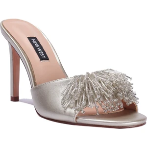Nine West Pusta 2fx Altın Kadın Topuklu Terlik