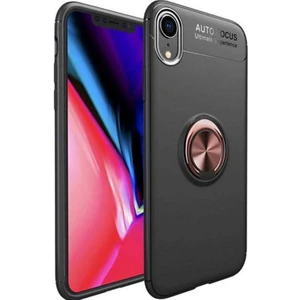Apple iPhone Xr Kılıf Yüzüklü Standlı Autofocus Shockproof Ravel Silikon