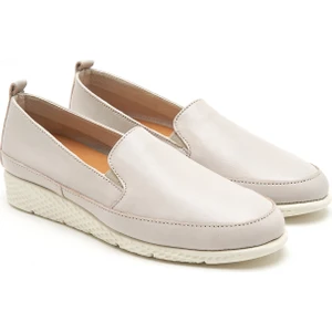 Lisa Comfort Ekru Kadın Deri Günlük Ayakkabı