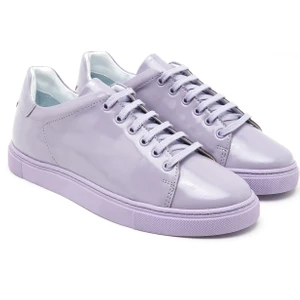 Joy Lila Kadın Rugan Deri Spor Ayakkabı