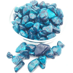 Be Beauty Dekoratif Okyanus Mavisi Renkte Orta (10-25MM) Çakıl Taşı 350 gr