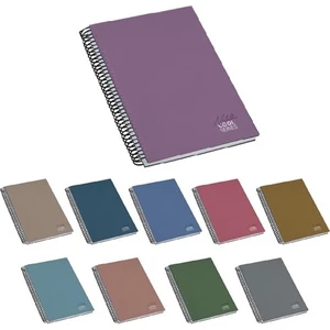 Defter Sert Kapak Kareli 120 Yaprak 70 gr 17 x 24 cm Pastel Mor