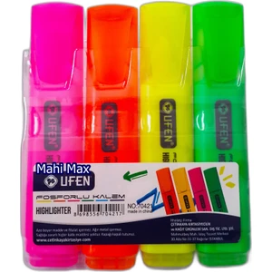 4 Renk Ufen Fosforlu Işaretleme Kalemi