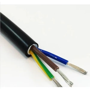 3x2,5mm² Tekne-Karavan Kalaylı Yuvarlak Kablo Siyah