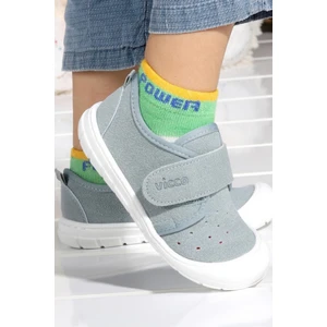Anka Kız / Erkek Çocuk  Mavi Ilk Adım Bebe Patik Panduf Unisex Günlük Spor Ayakkabı 950.E19K.224