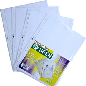 100'LÜ Ufen A4 Şeffaf Poşet Föy Dosya - 1 Paket