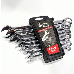 8 Parça Kombine Düz Yıldız Anahtar Takımı 8X19 mm