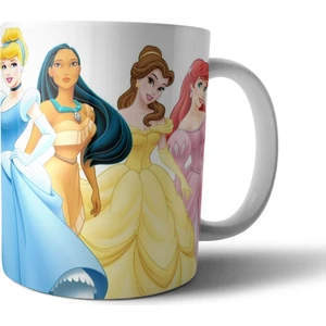 Disney Prensesleri - Ariel Mulan Snow White Cindirella Kupa Bardak Model 1