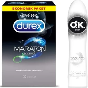 Maraton Prezervatif + Okey Zero 50 ml Kokusuz  20'li