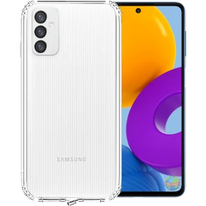 Caseworld Samsung Galaxy M52 ile Uyumlu Kılıf Tıpalı Kamera Korumalı Şeffaf ile Uyumlu Kapak