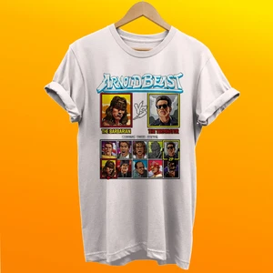 Arnold Schwarzenegger Baskılı %100 Pamuk Oversize T-Shirt
