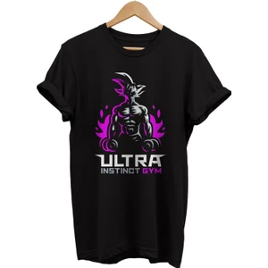 Dragon Ball Gym Baskılı %100 Pamuk Oversize T-Shirt Büyük Beden Tişört