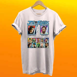 Star Wars Jedi Fighters Baskılı %100 Pamuk Oversize T-Shirt