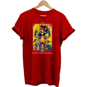 X-Men Baskılı %100 Pamuk Oversize T-Shirt