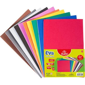 Eva A4 Yapışkanlı 2mm 10 Renk 00100