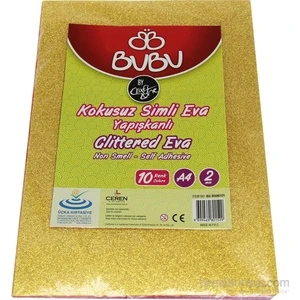 Eva Simli A4 Yapışkanlı 2mm 10 Renk 00101