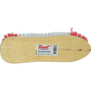Halı Fırçası Tahta Fırça Nalın Fırça Karışık Renk 20 cm