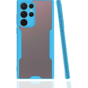 Samsung Galaxy S22 Ultra Kılıf Kamera Korumalı Colorful Kapak - Mavi