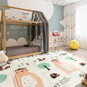 Mooie Baby's Lovely Jungle Katlanabilir Oyun Matı Oyun Halısı 150 x 180 x 1 cm