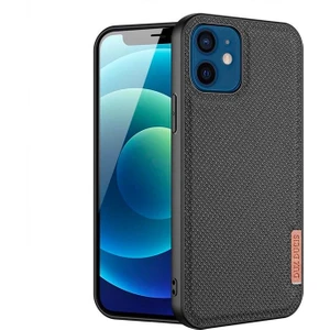 Dux Ducis Fino Serisi iPhone 12 -12 Pro 6.1inç Kılıf Premium Dokuma Silikon Kılıf