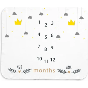 Hediye Sepeti Hediyesepeti Ikiz Bebek Doğum Hediyesi Aylık Fotoğraf Çekim Battaniyesi