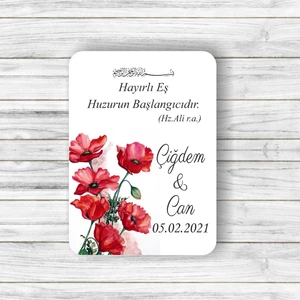 Baskıcı Amca Çi̇çek Desenli̇ Magnet 50 Li̇