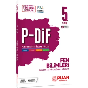 Puan Yayınları 5. Sınıf Fen Bilimleri PDİF Konu Anlatım Föyleri