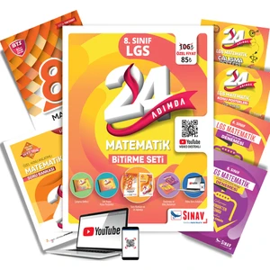 Sınav Yayınları 24 Adımda 8. Sınıf LGS Matematik Bitirme Seti