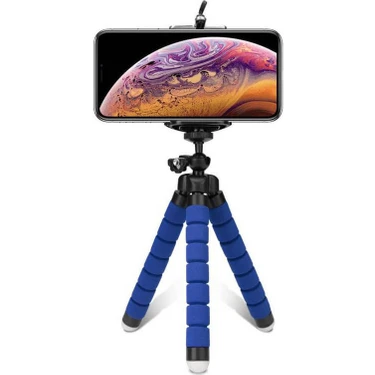 Wozlo Ahtapot Süngerli Tripod Kamera Cep Telefonu Tripod Stand Çubuğu Mini Akrobat Tripod -