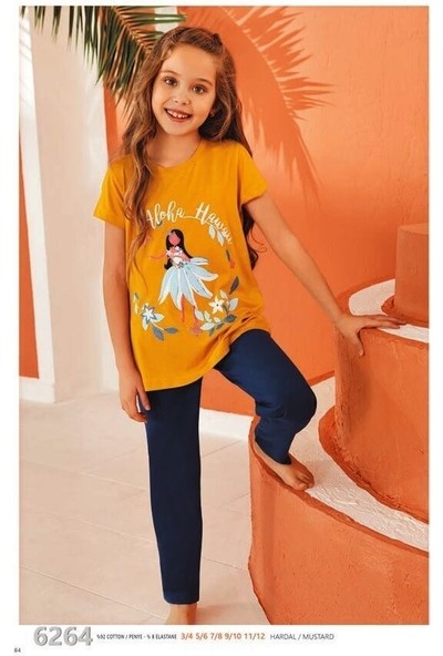 Güryıldız 6264 Kısa Kollu Kız Çocuk Pijama Takımı-Paketle Express