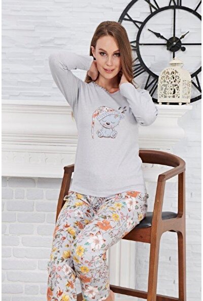 Yeni Çelebi 552 Kadın Uzun Kollu Pijama Takımı