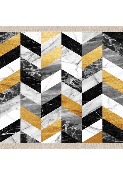 Geometrik Desenli Renk Bloklu Dijital Baskı Yıkanabilir Kaymaz Taban Modern Salon Halısı fiyatları