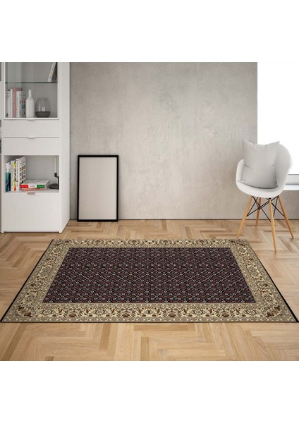 Osmanlı Motifler Desenli Dijital Baskı Yıkanabilir Kaymaz Taban Leke Tutmaz Salon Halı ve Yolluk
