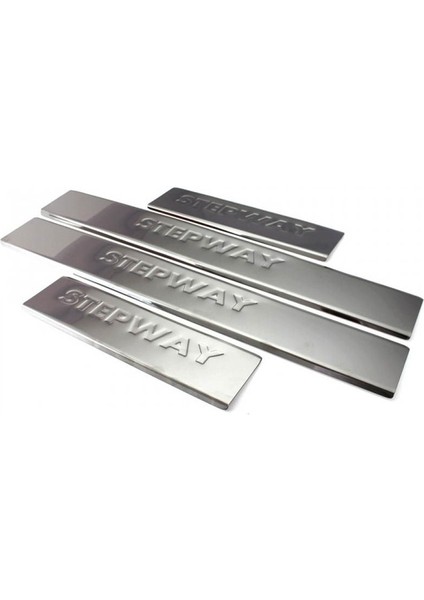 Dacia Sandero 2 HB Stepway Kapı Eşiği 4 Parça Paslanmaz Çelik 2012-2019