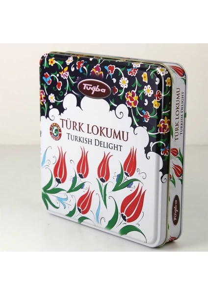 Tuğba Kuruyemiş Motifli Kutuda Antep Fıstıklı Türk Lokumu 500 gr