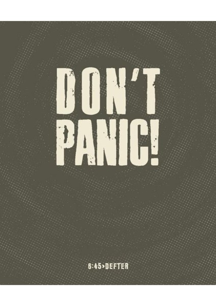 Altıkırkbeş Yayınları Don’t Panic Kare Defter