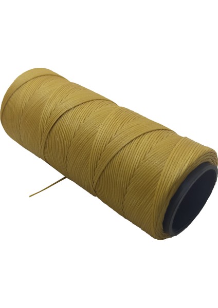 Mumlu İp 100 mt Bal Rengi Cüzdan Deri Dikimi Renk Çanta İpi Hobi Tipi Ayakkabı Dikim