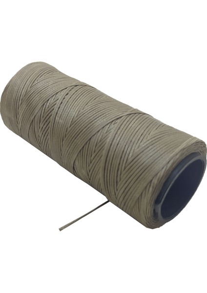 Mumlu İp 100 mt Krem Rengi Cüzdan Deri Dikimi Renk Çanta İpi Hobi Tipi Ayakkabı Dikim