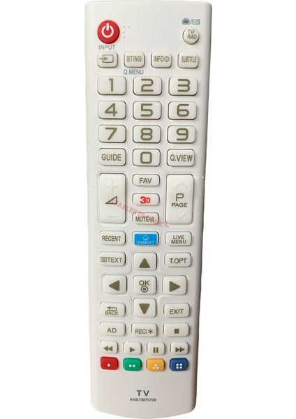 Lg AKB73975729 Smart Tüm Modellere Uyumlu LCD LED Tv Kumandası 3D Tuşlu Beyaz