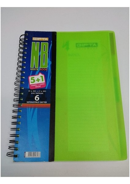 A4--5+1 Seperatörlü DEFTER--240 Yaprak