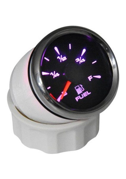 Yakıt Seviye Göstergesi Çap 52MM Siyah 12/24V Tekne Yat
