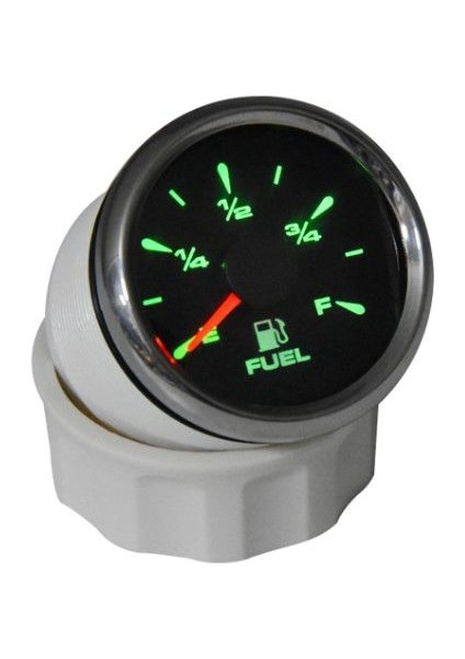 Yakıt Seviye Göstergesi Çap 52MM Siyah 12/24V Tekne Yat modelleri
