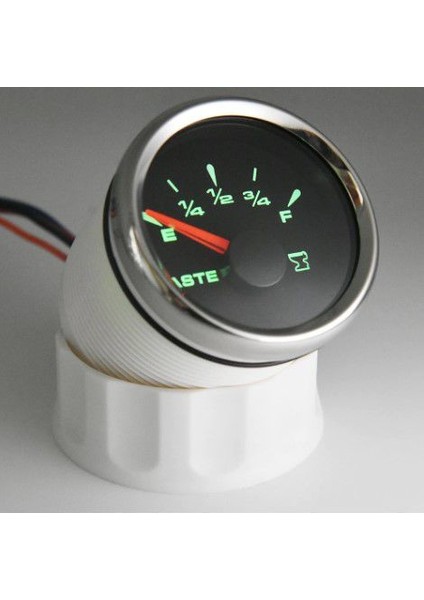 Atık Su Seviye Göstergesi 12/24V Çap 52MM Siyah Tekne Yat