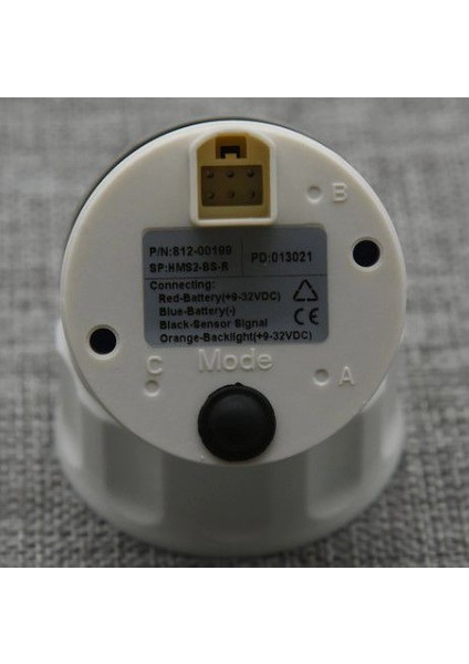Atık Su Seviye Göstergesi 12/24V Çap 52MM Siyah Tekne Yat