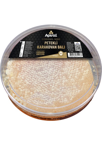 Yöresel Seri Petekli Karakovan Balı 1300 gr