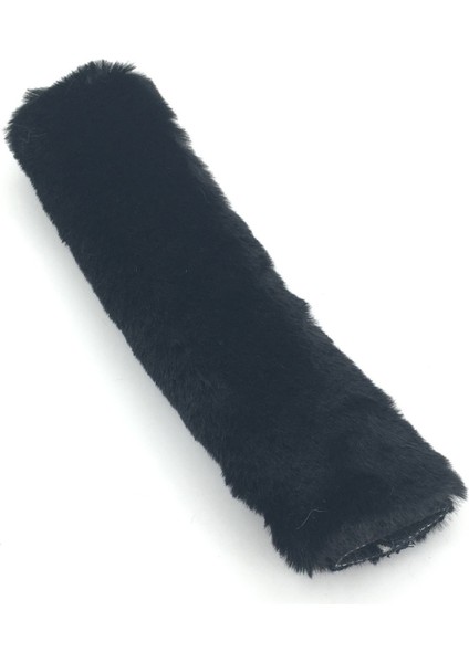 2 Çift Polar Benzeri Emniyet Kemeri Örtüsü Siyah (Yurt Dışından)