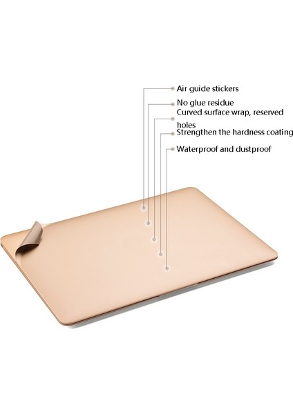 MacBook Pro Için Jrc Etiket 13.3 Inç A2289 / A2251 (2020) Şampanya Altın (Yurt Dışından)