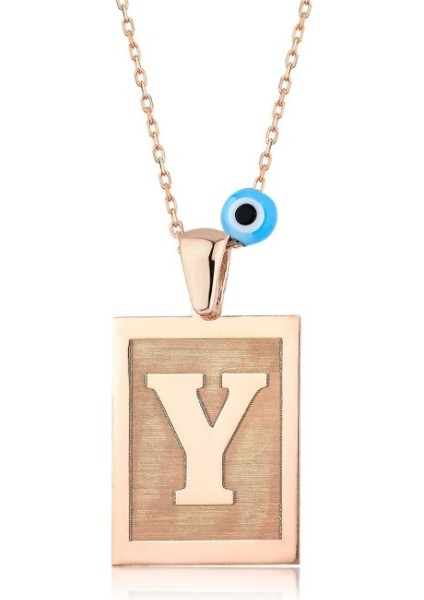 Y Harf 925 Ayar Gümüş Kolye