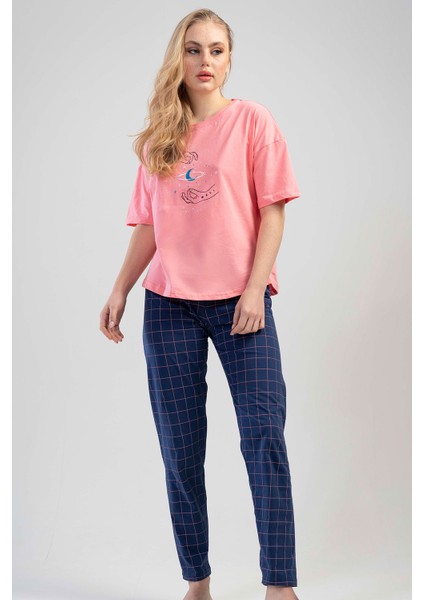 Pamuklu Düşük Omuzlu Kısa Kol Pijama Takım fiyatları